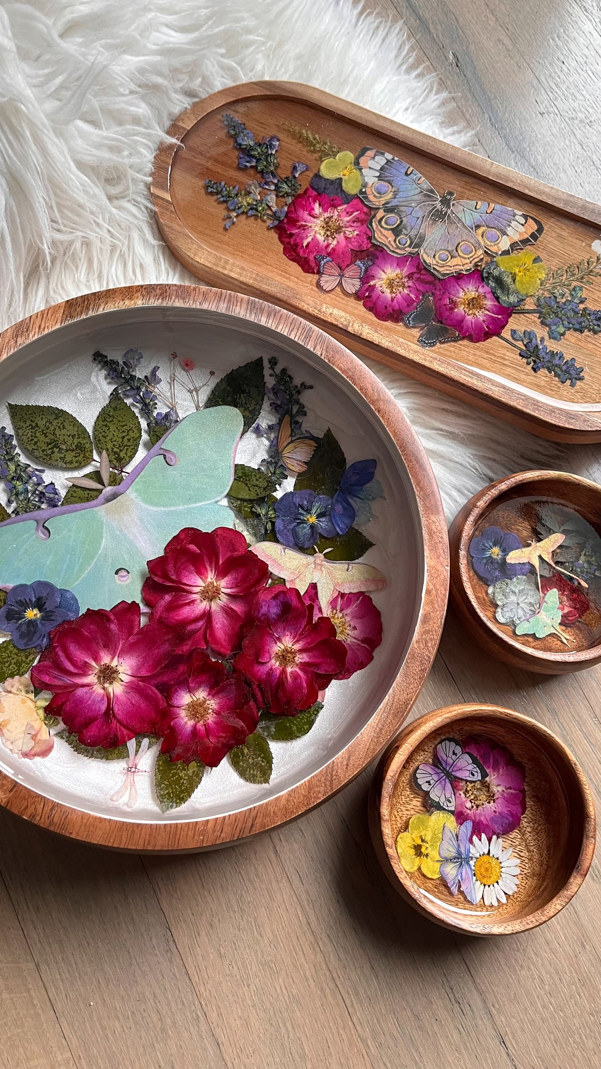 Luna Moth Botanical Bowl