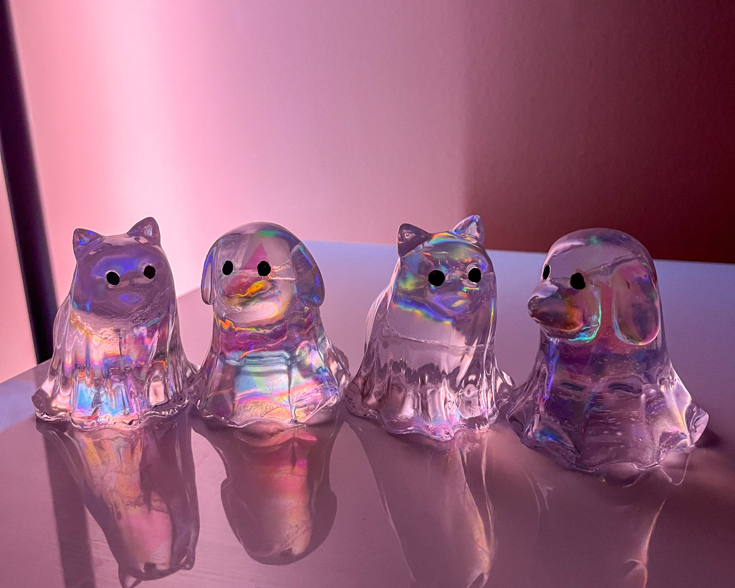Opal Cat & Dog Ghosts
