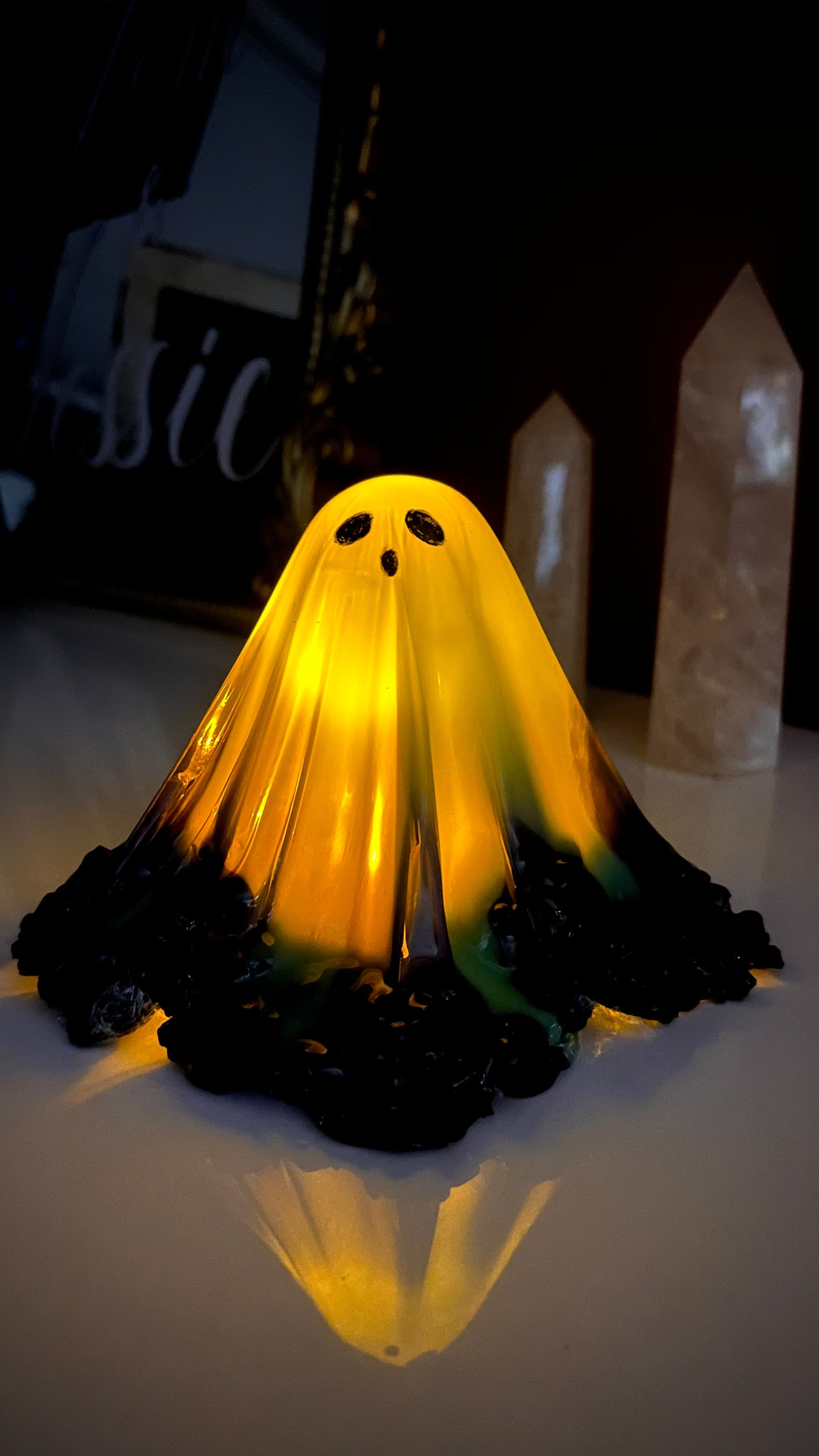 Purple & Green Ghost
