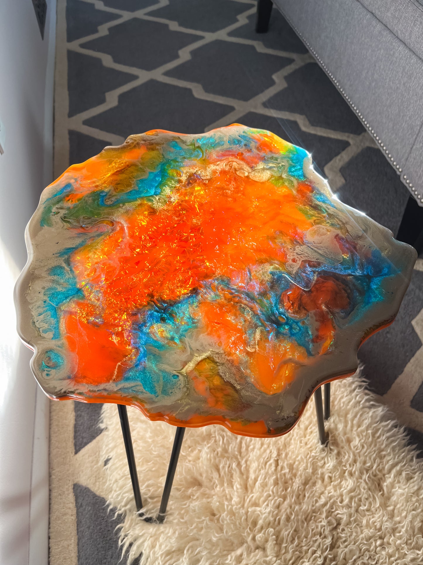 Fire Opal Table