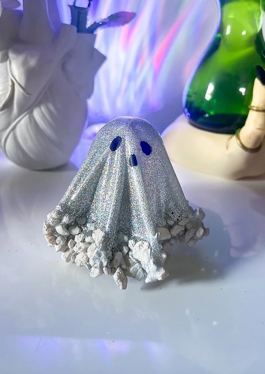 Small White Sparkly Ghost