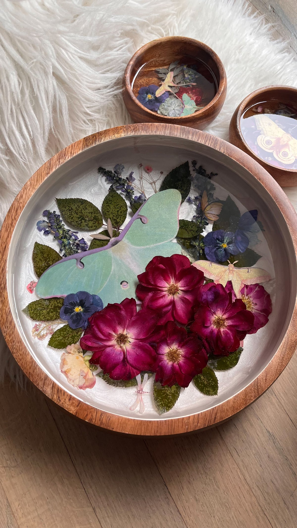 Luna Moth Botanical Bowl