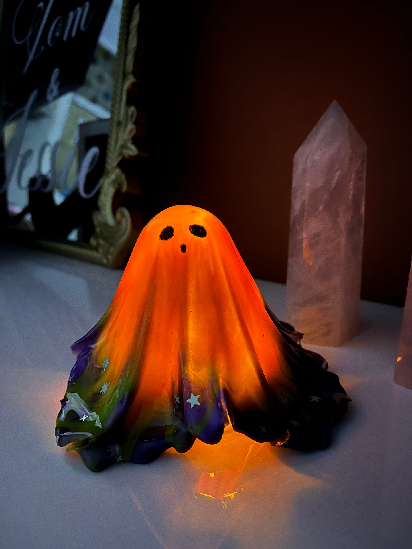 Purple, Orange & Green Ghost