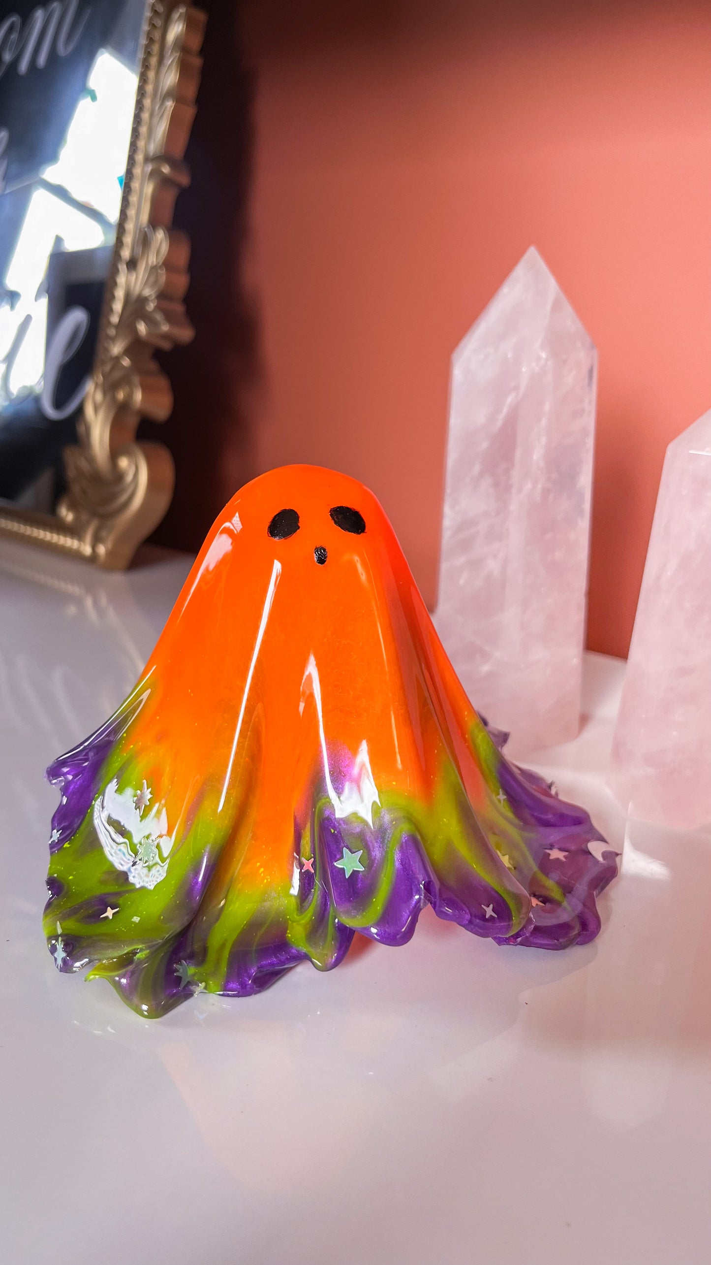 Purple, Orange & Green Ghost