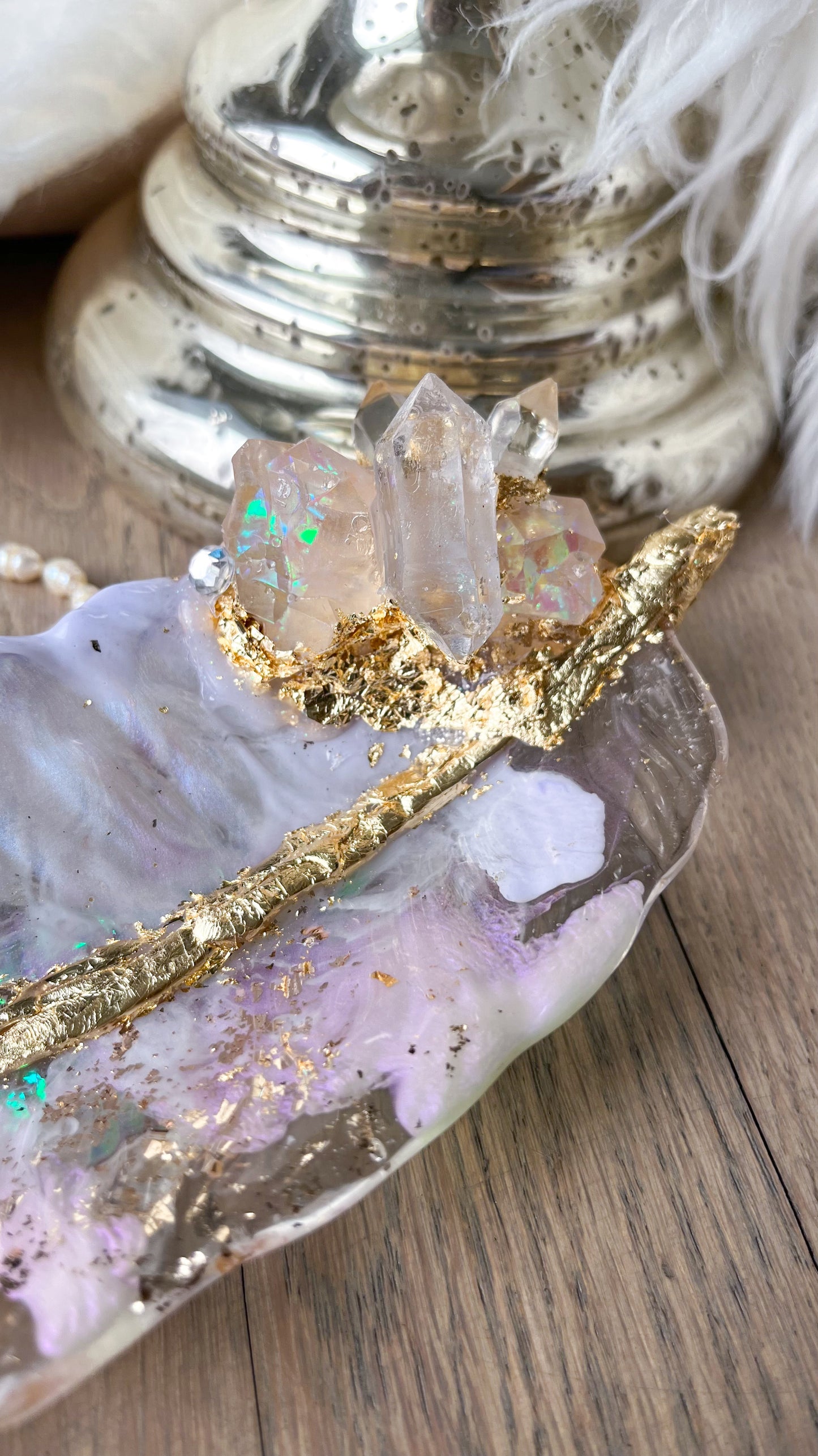 Iridescent Feather Dish