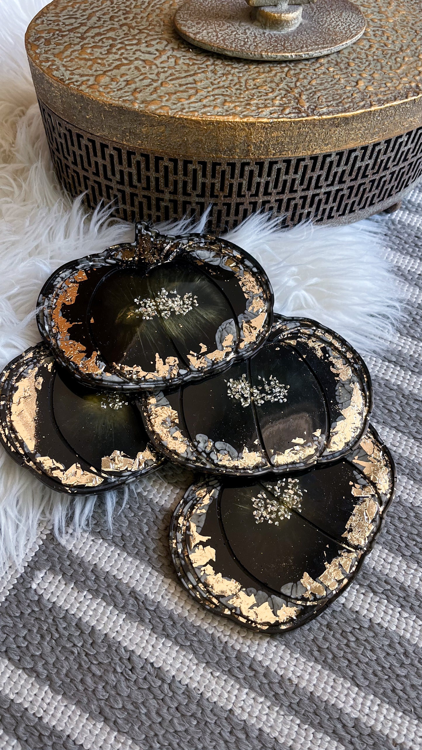 Pumpkin Coasters