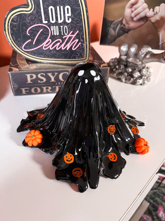 Black Pumpkin Ghost