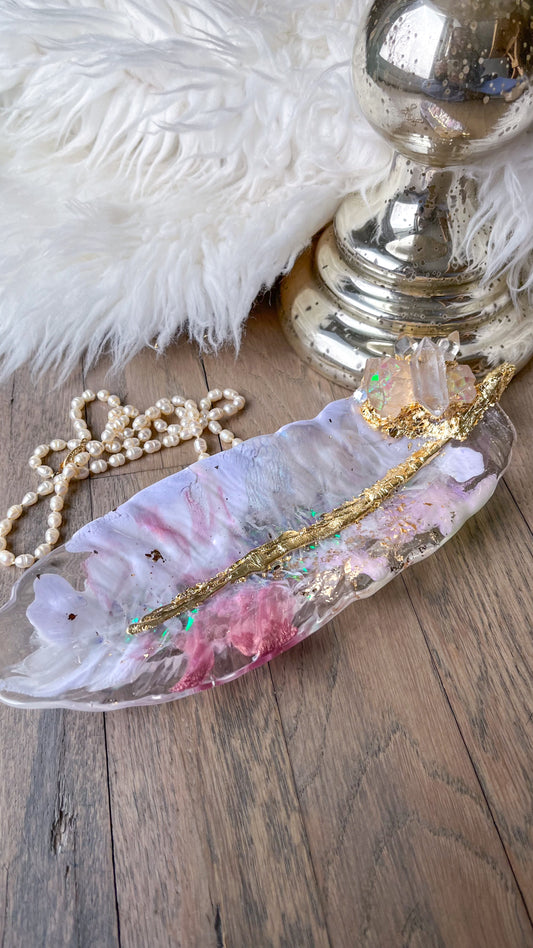 Iridescent Feather Dish