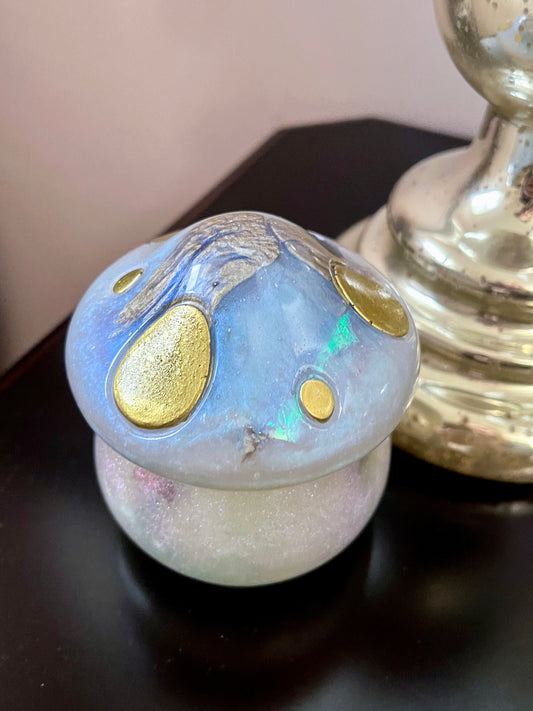 Opal Resin Mushroom Jar