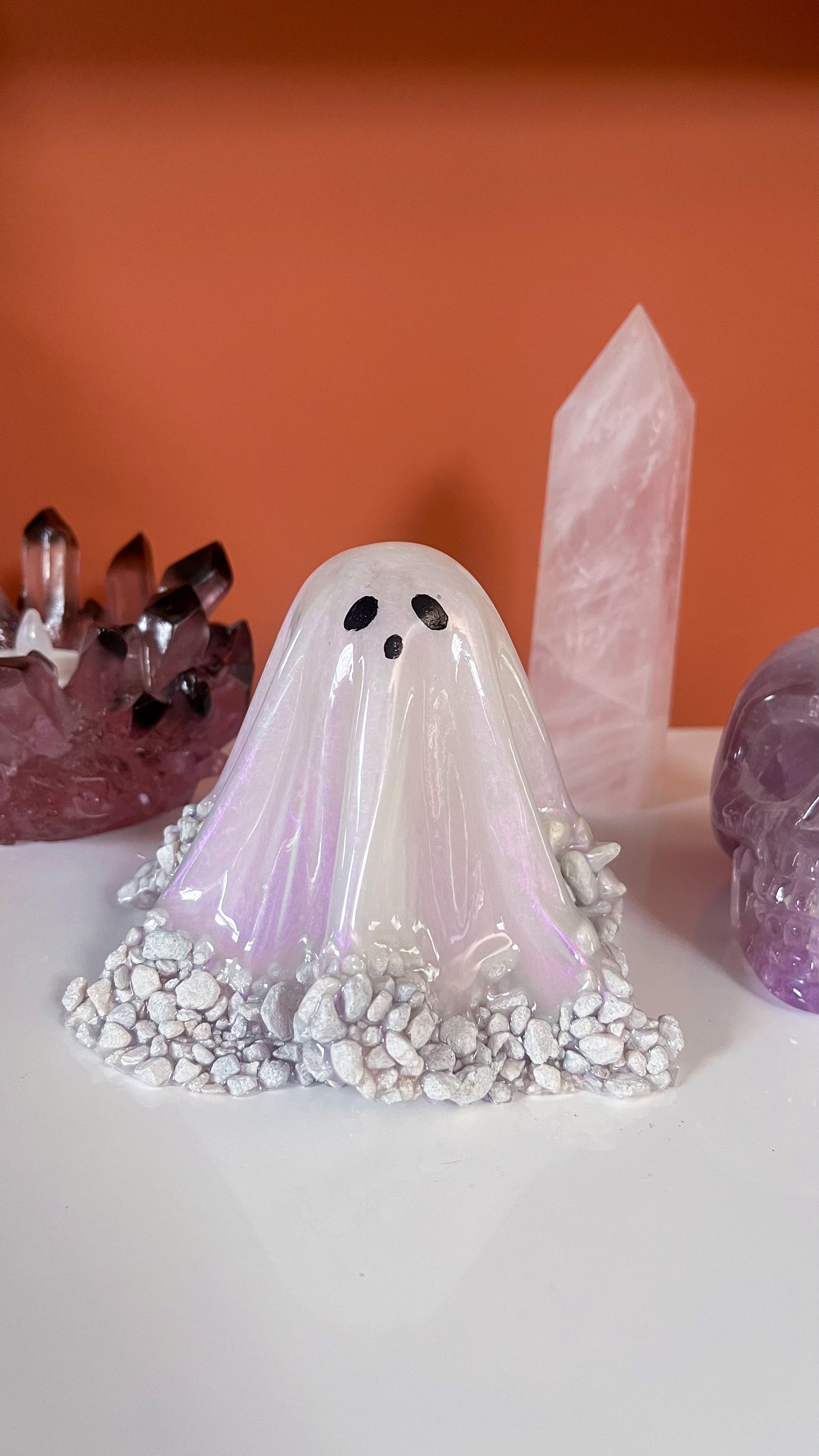 Purple Iridescent Resin Ghost