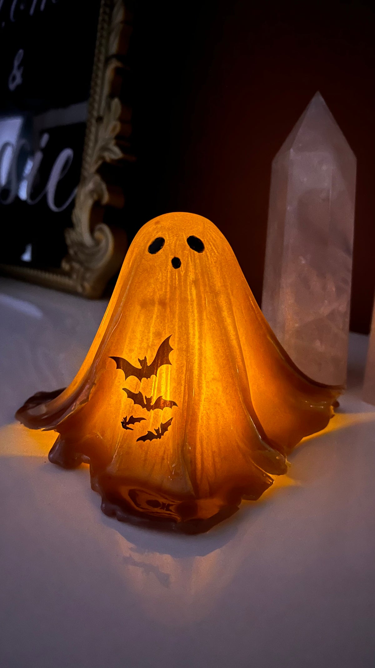 Burnt Orange Bat Ghost