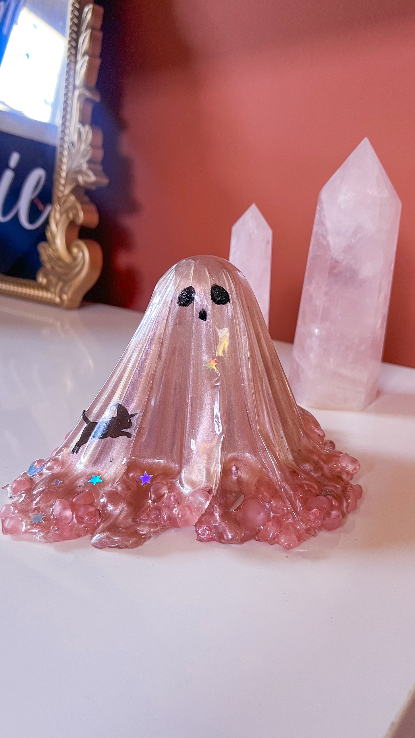 Pink Chameleon Cat Ghost