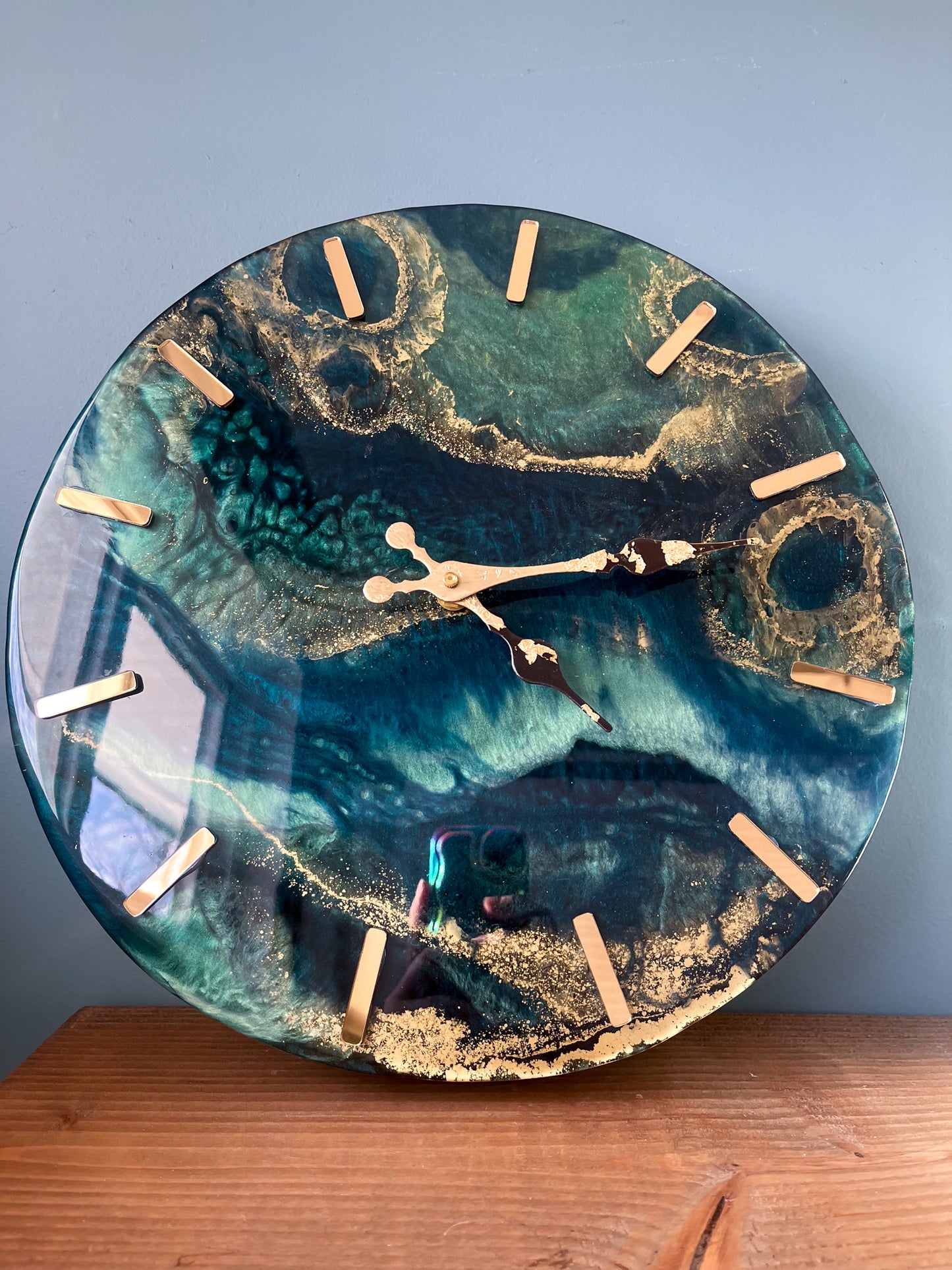 Emerald Sky Clock