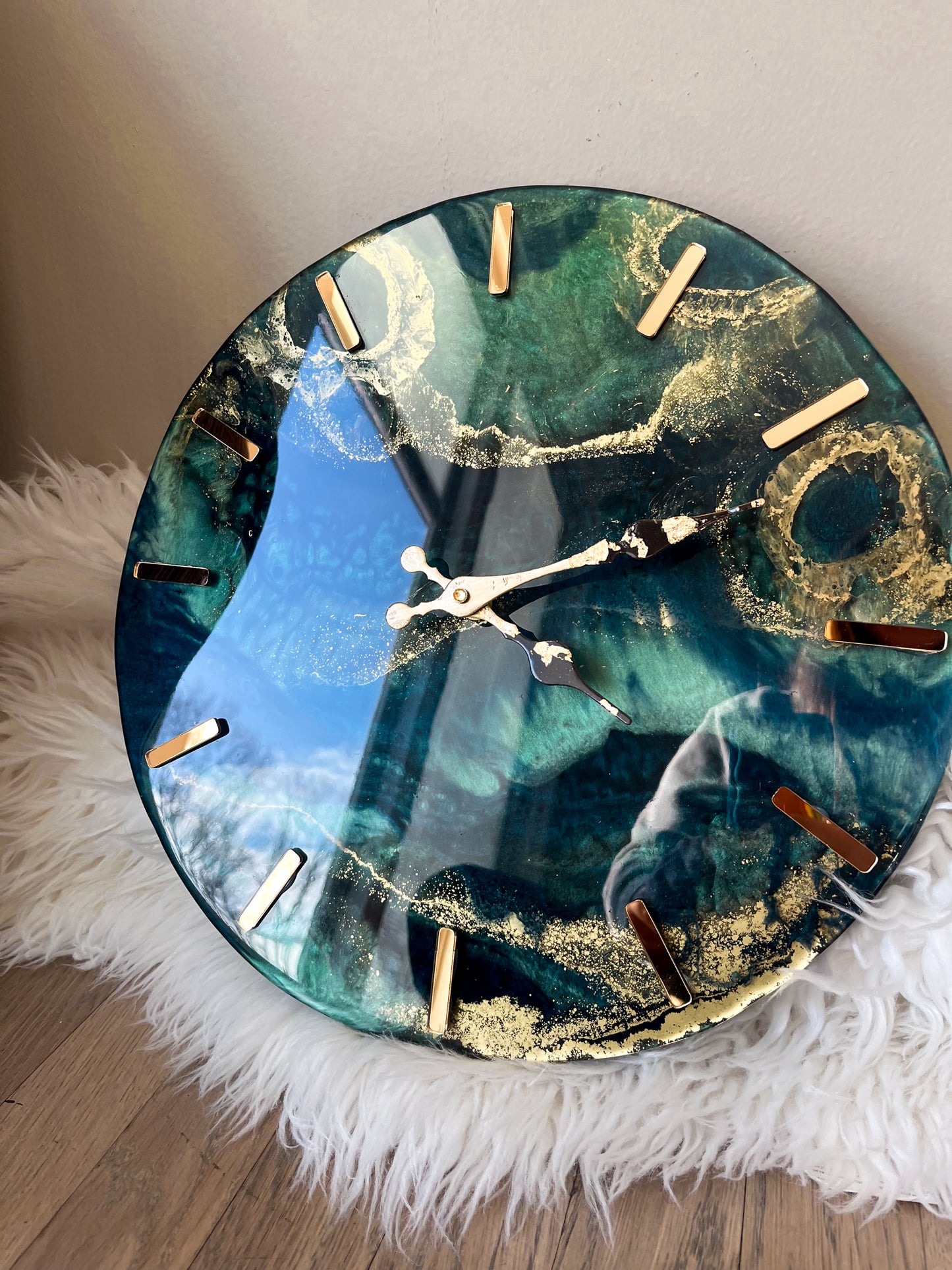 Emerald Sky Clock