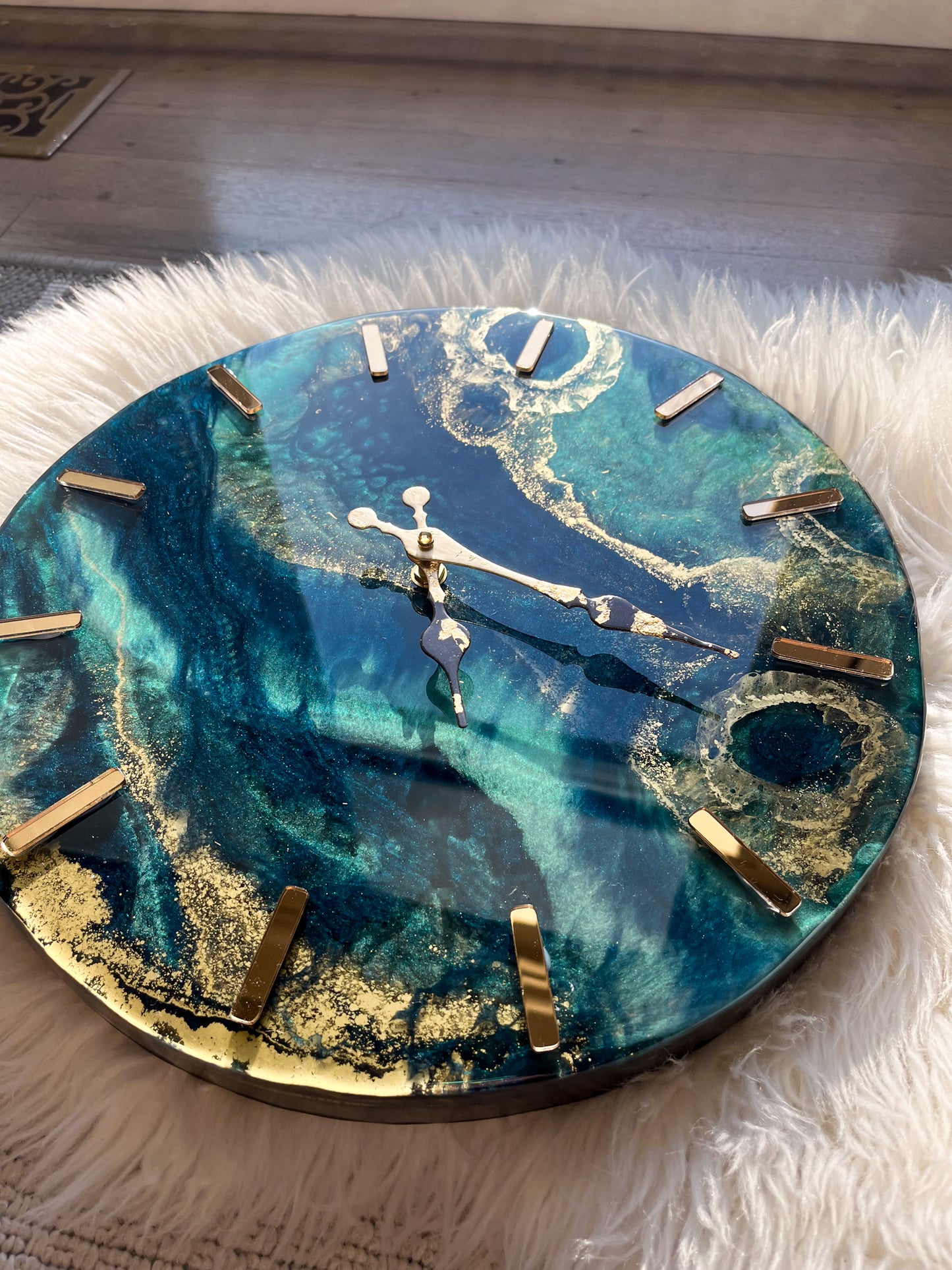 Emerald Sky Clock