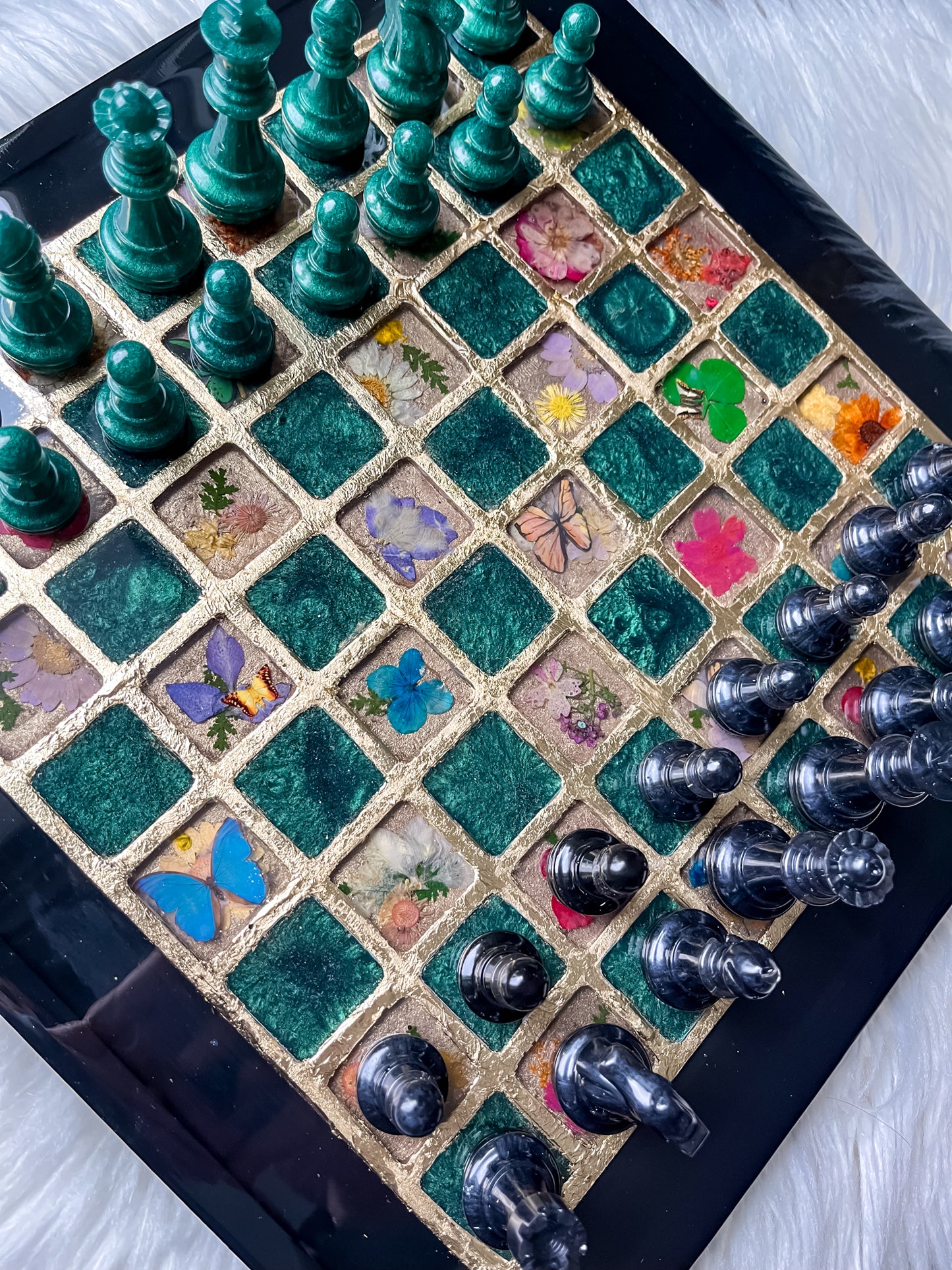 Black & Green  Chessboard