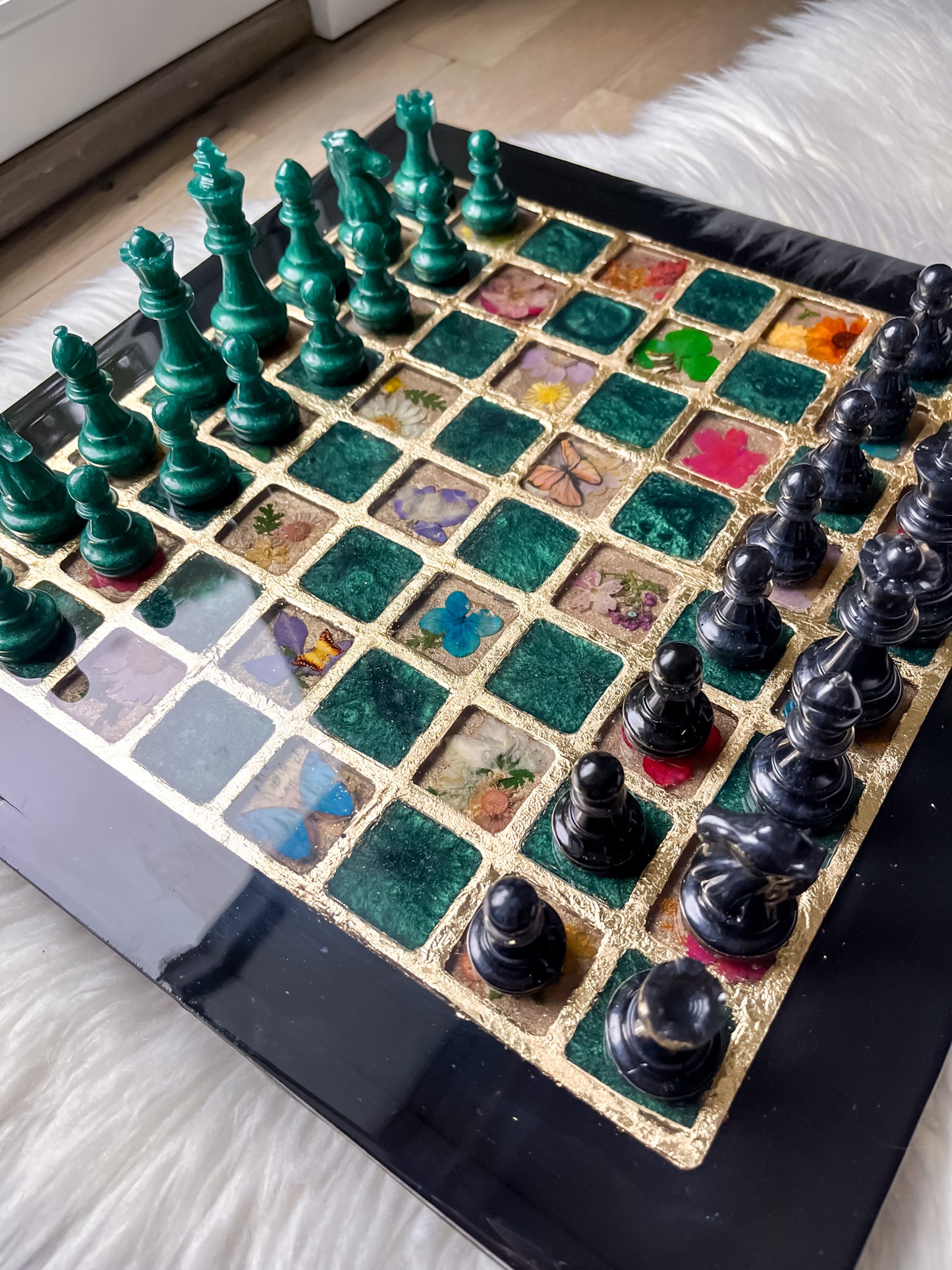 Black & Green  Chessboard