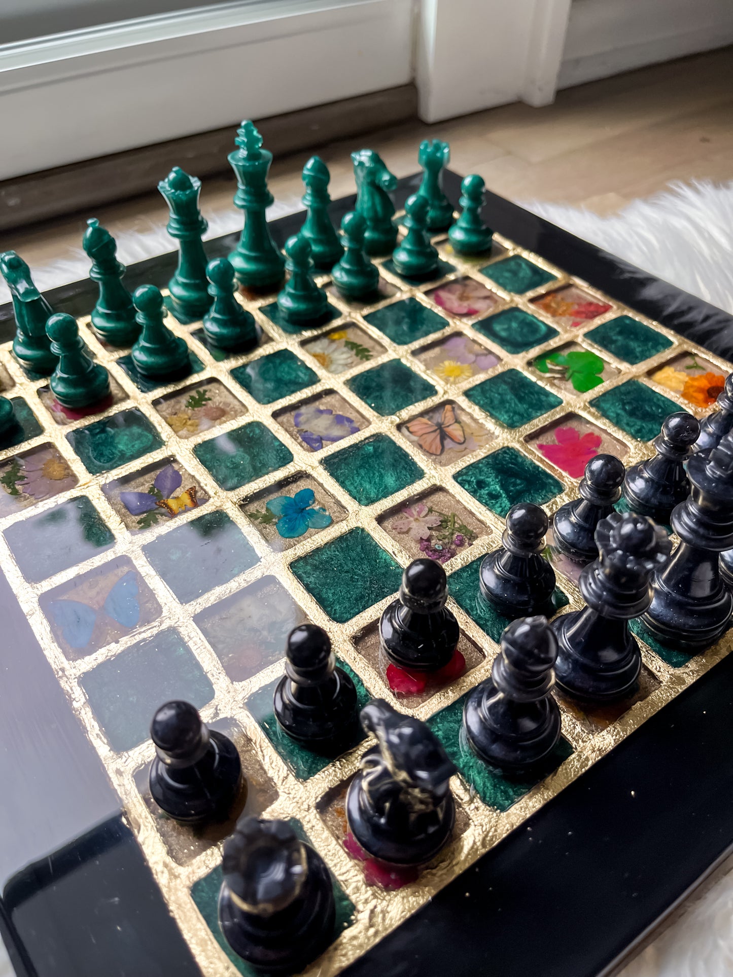 Black & Green  Chessboard