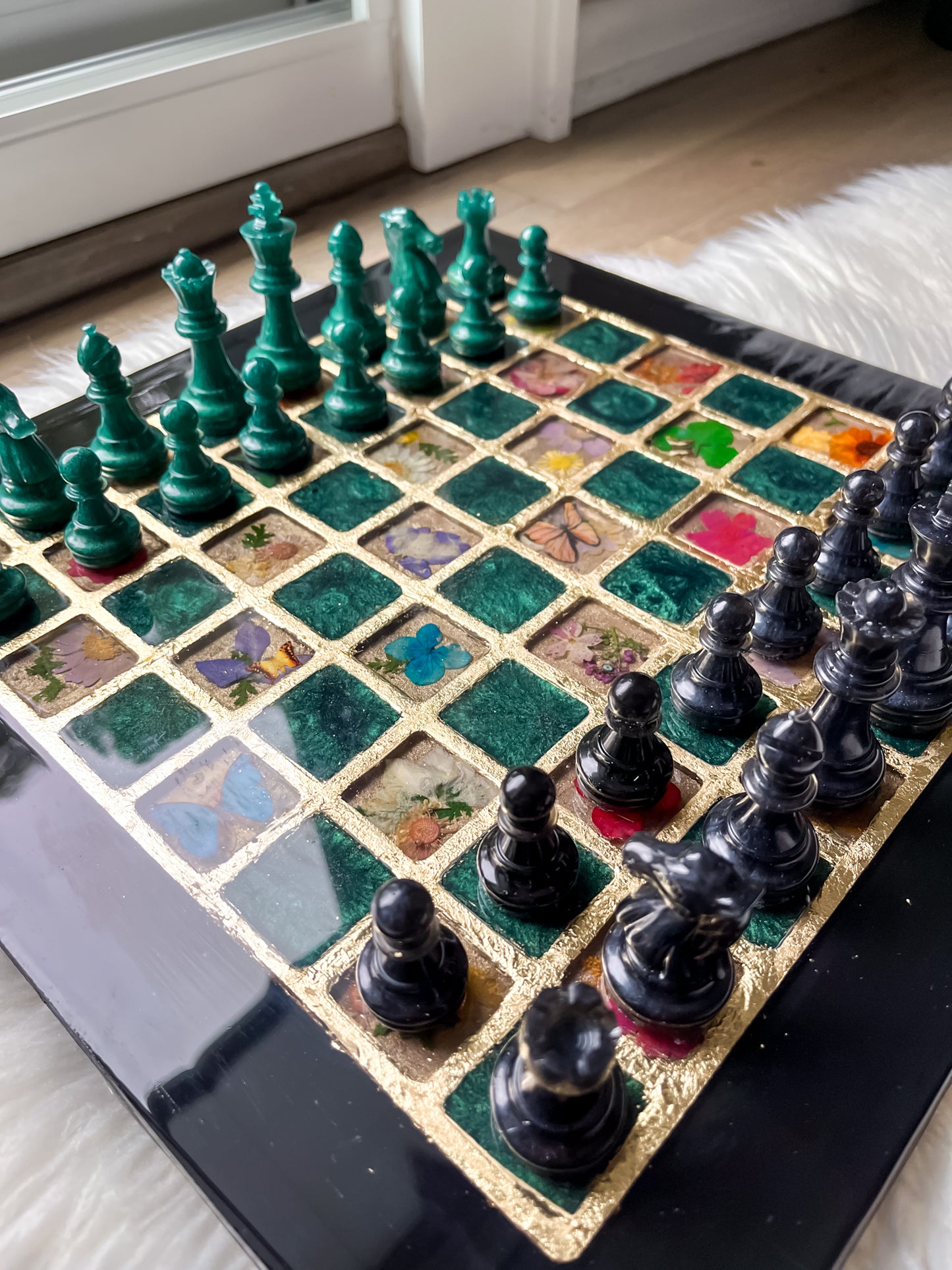 Black & Green  Chessboard