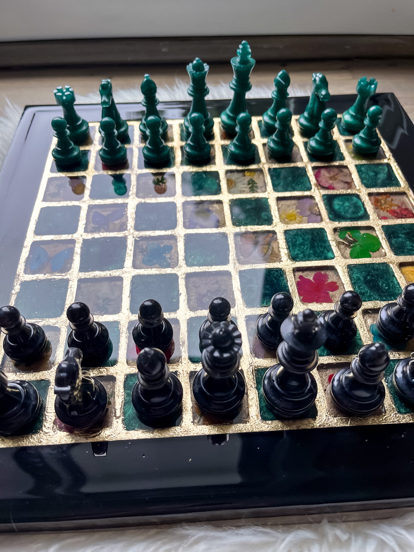 Black & Green  Chessboard