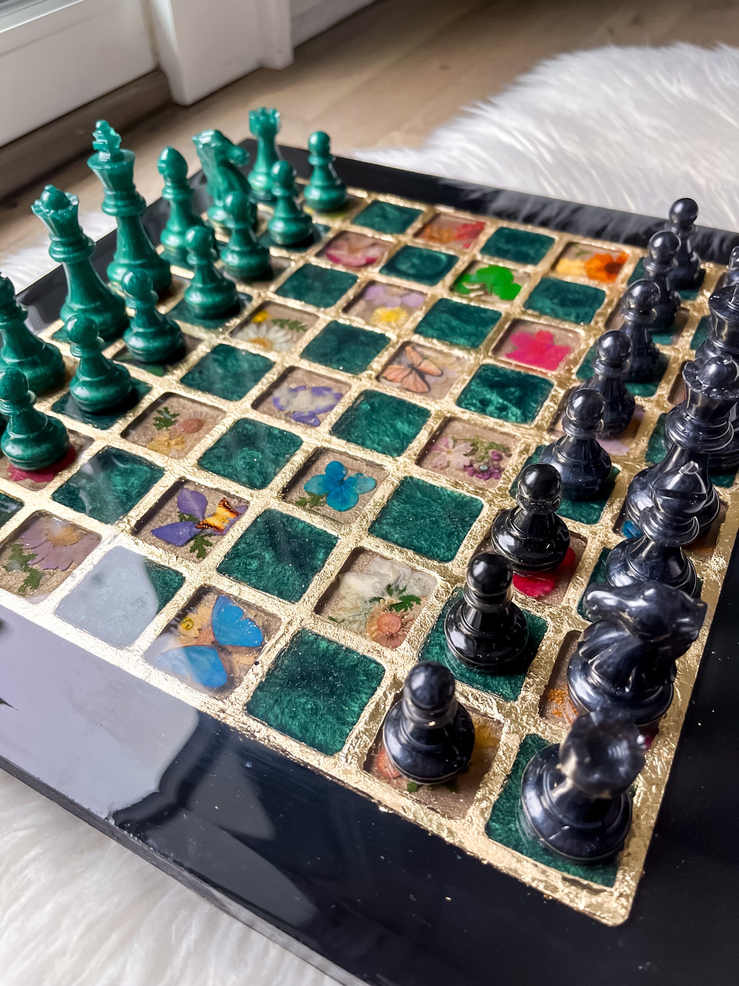 Black & Green  Chessboard