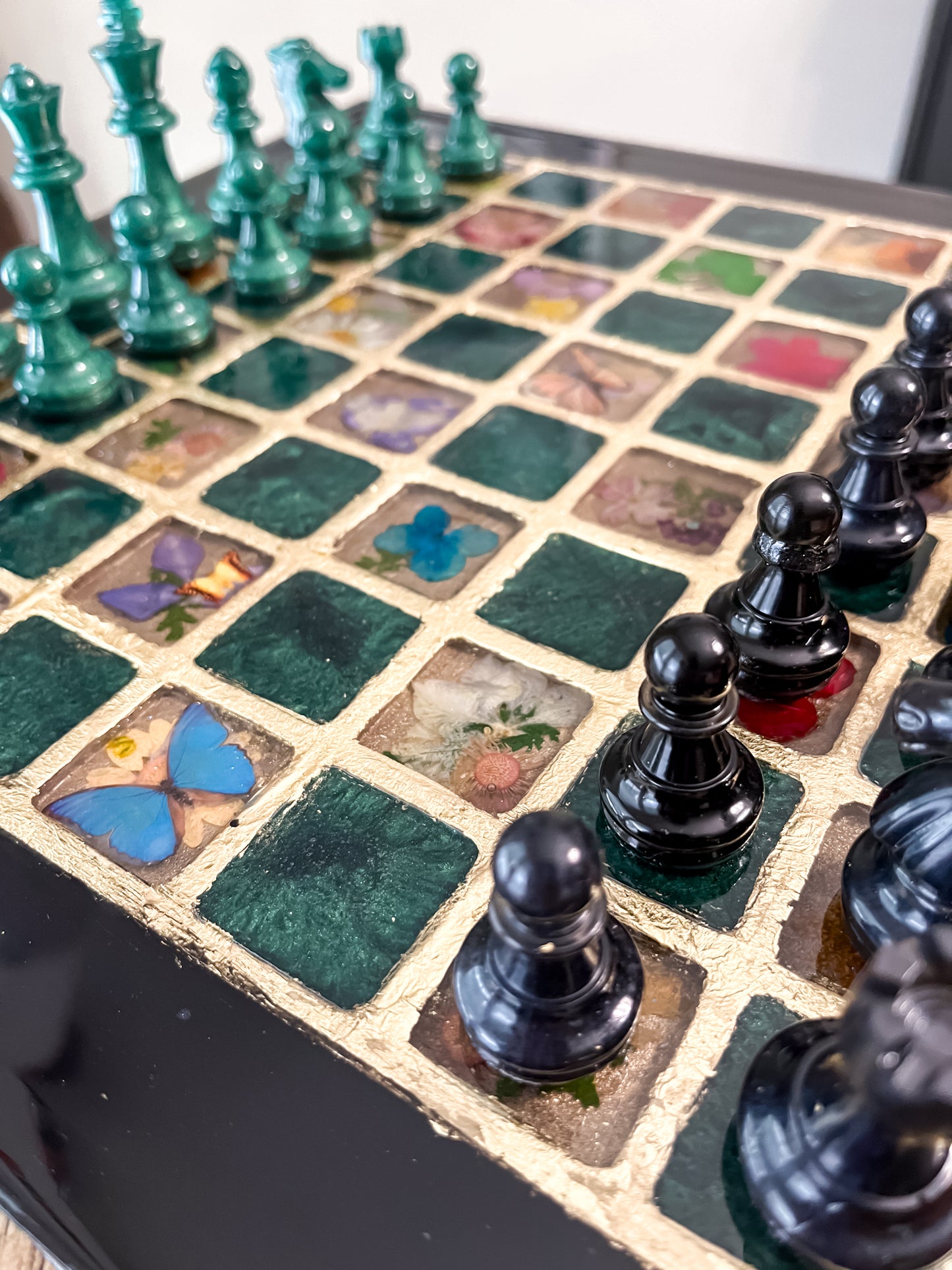 Black & Green  Chessboard