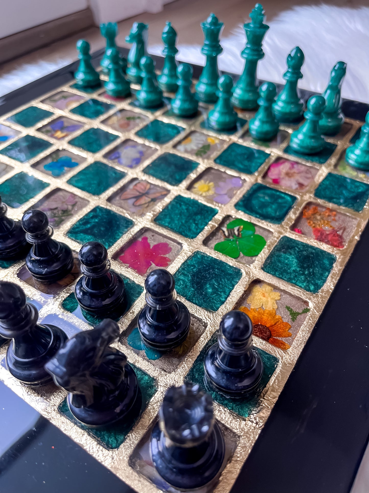 Black & Green  Chessboard