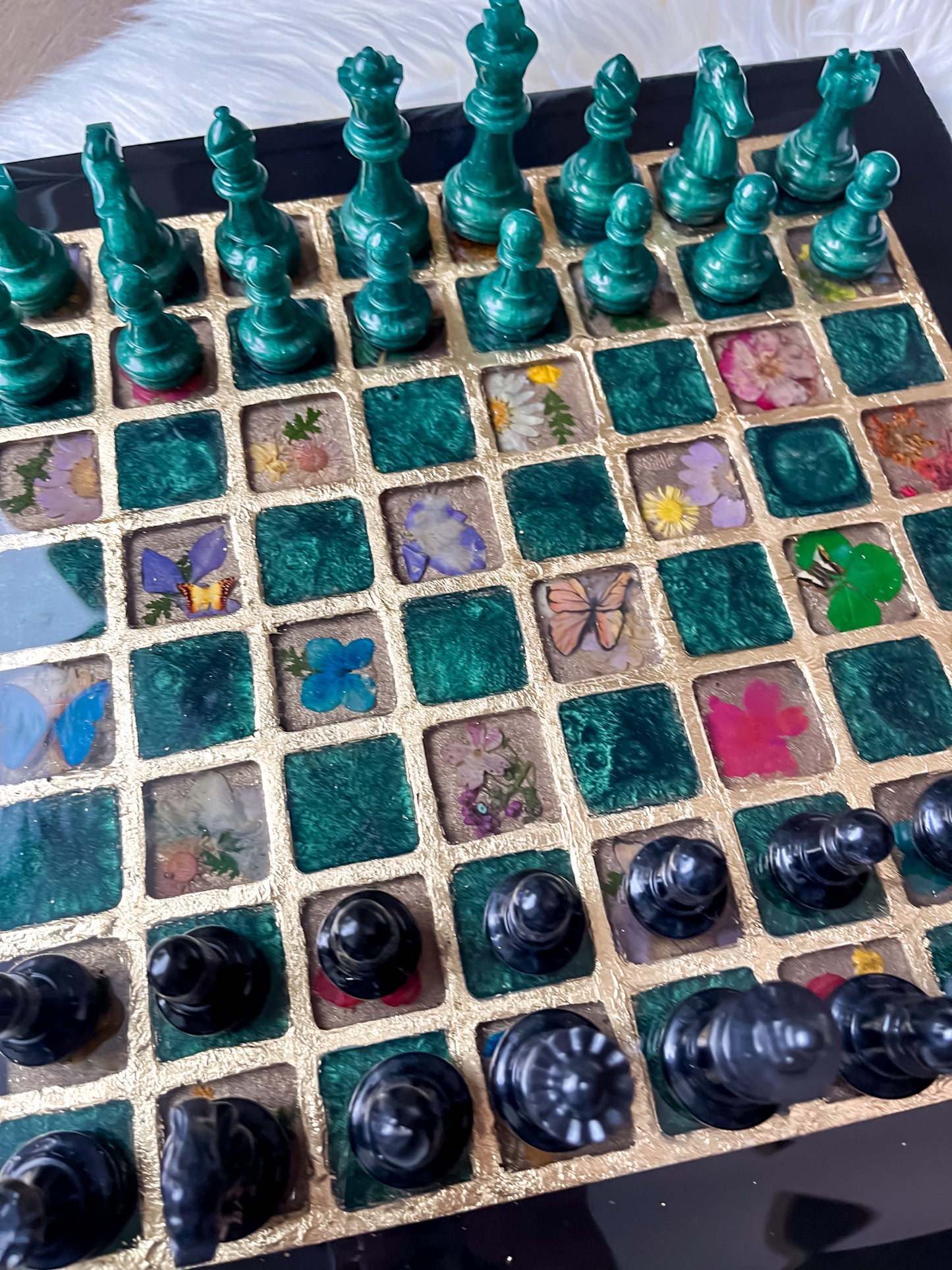 Black & Green  Chessboard