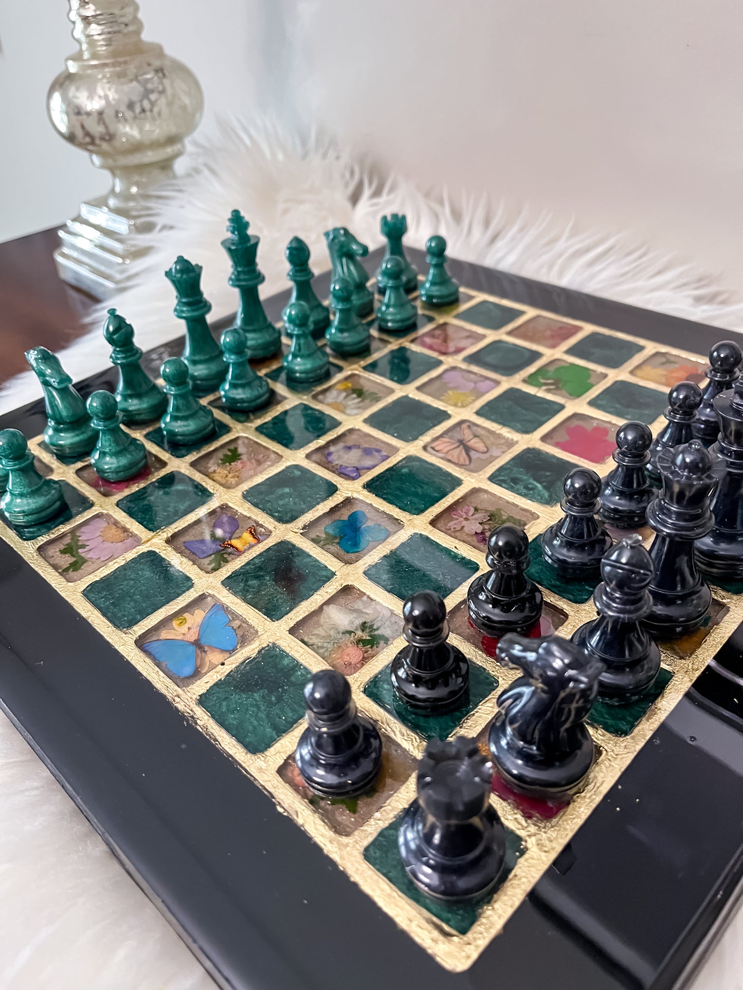 Black & Green  Chessboard